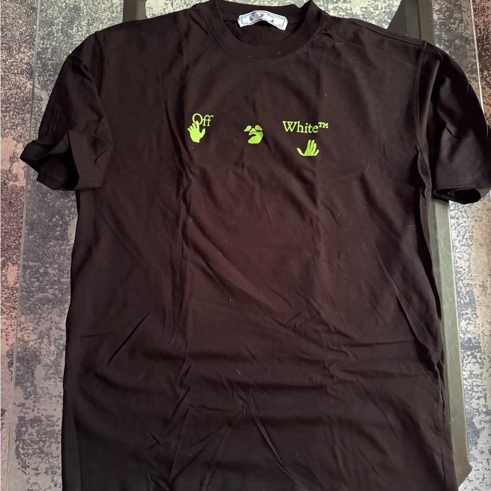 Off-White Black Tee Sz XL (Worn 2 times)